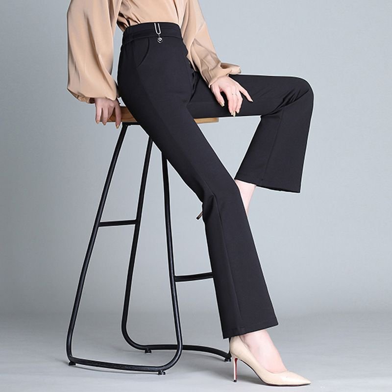 Women'S Fashion Solid Color High Waist Flared Pants