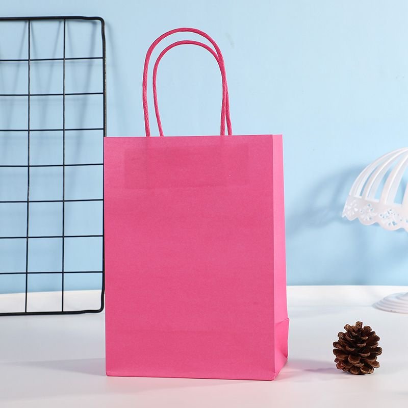 Rectangular Candy Color Kraft Paper Storage Packaging Bag Garment Accessories