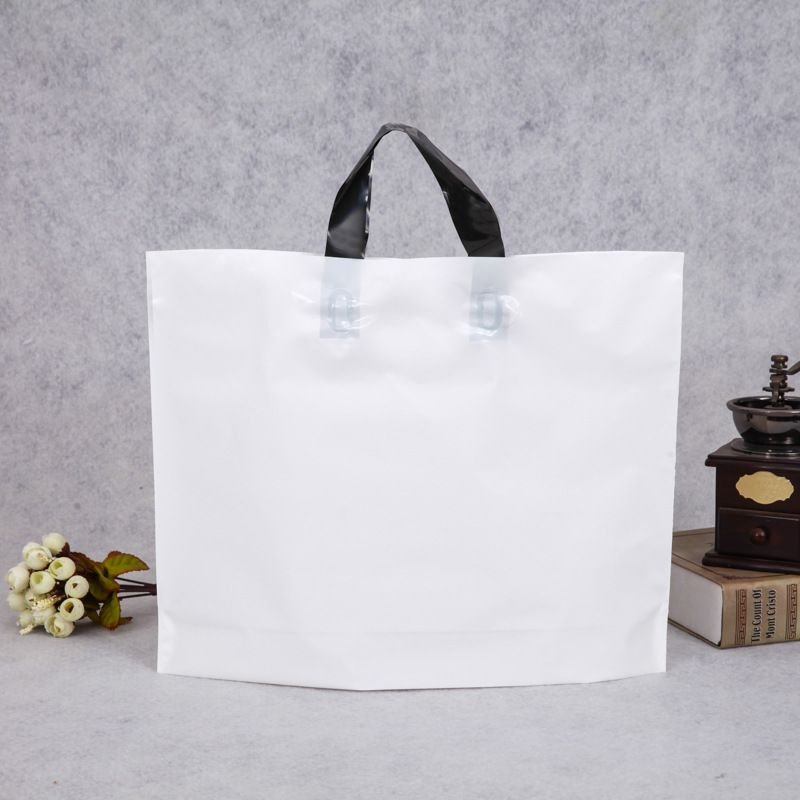 Fashion Solid Color Large Capacity Clothing Packaging Plastic Shopping Bag