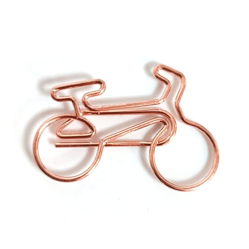 Fashion Creative Bicycle Metal Paper Clip