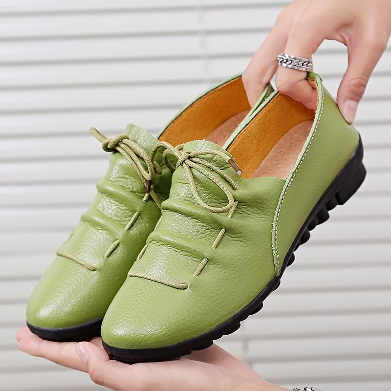 Size:4.5-9 Women Leisure Lace up Flats Shoes