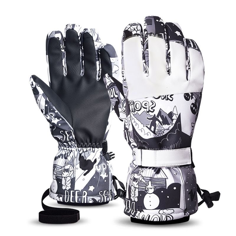 Outdoor Neutral Thick Warm Touch Screen Ski Gloves