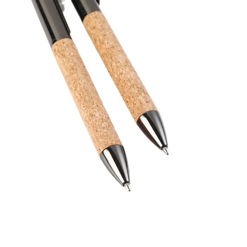 Simple Cork Metal Ballpoint Pen Office Stationery