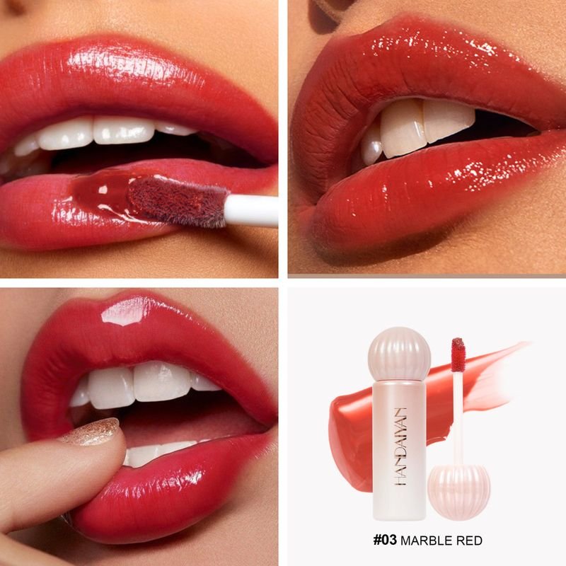 Handaiyan Women Easy-To-Color Moisturizing Long-Lasting Mirror Lip Glaze