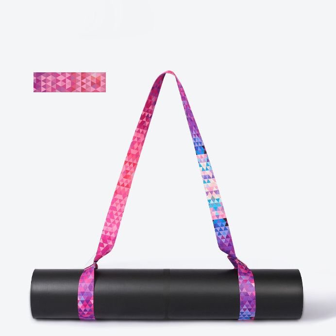 Simple Nylon Yoga Mat Strap Digital Printing Yoga Stretch Belt