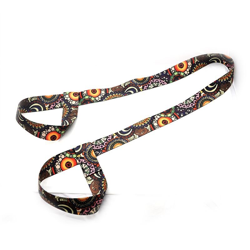 Simple Nylon Yoga Mat Strap Digital Printing Yoga Stretch Belt