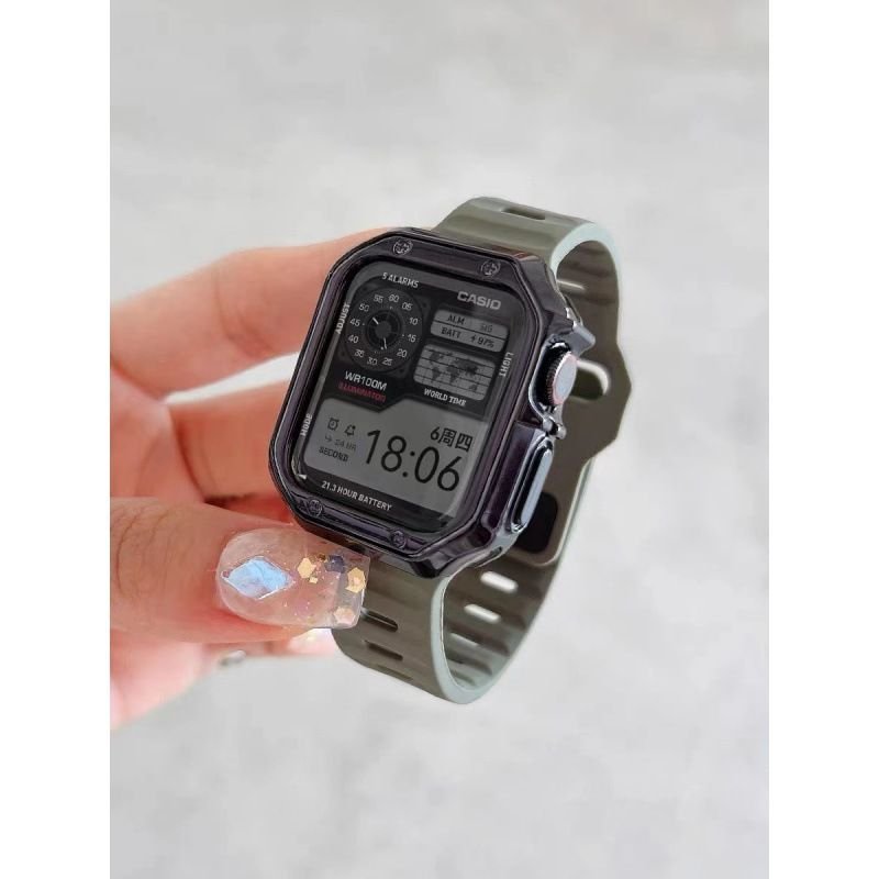 Simple Liquid Sports Silicone Apple Strap