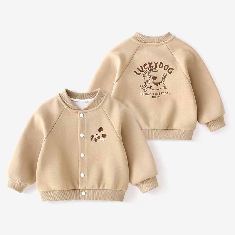 Kids Toddler Boys Girls Spring Autumn Casual Cute Cartoon Print Long Sleeve Coat