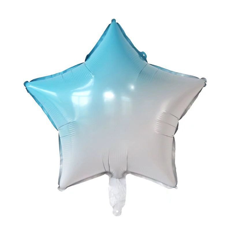 18 Inch Light Plate Heart-Shaped Star Gradient Aluminum Film Balloon Party Decoration 50-Bag