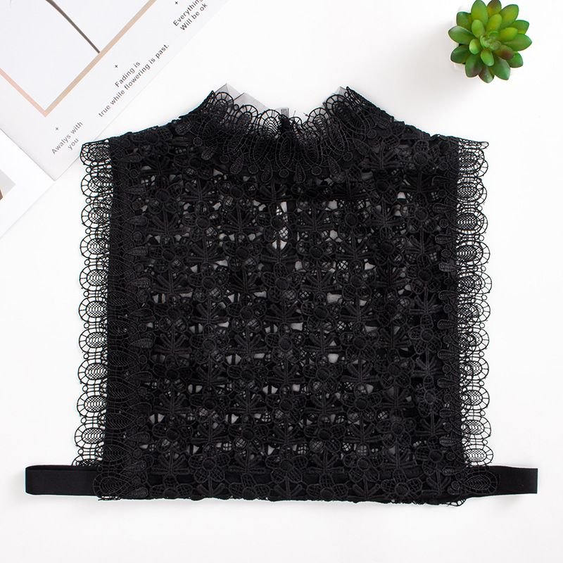 Women Fashion Hollow Lace False Collar