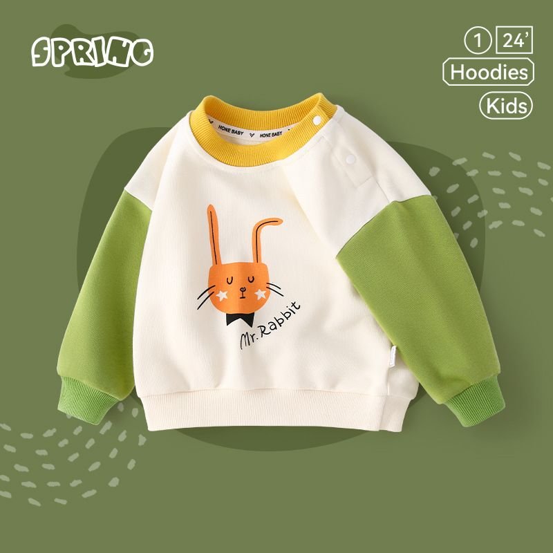 Kids Toddler Boys Girls Spring Autumn Casual Cute Cartoon Print Long Sleeve Sweatshirts