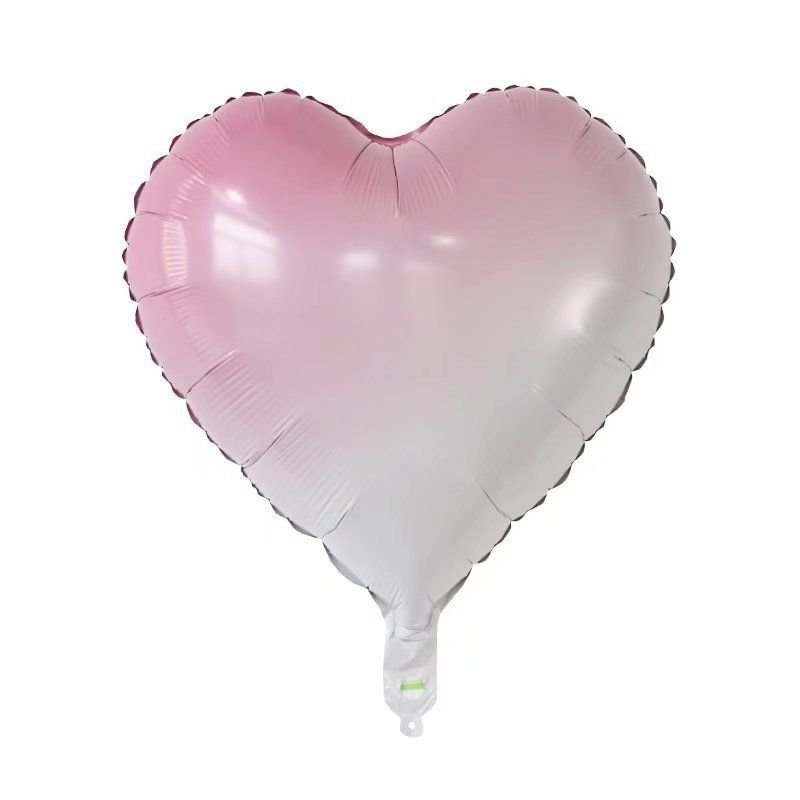 18 Inch Light Plate Heart-Shaped Star Gradient Aluminum Film Balloon Party Decoration 50-Bag