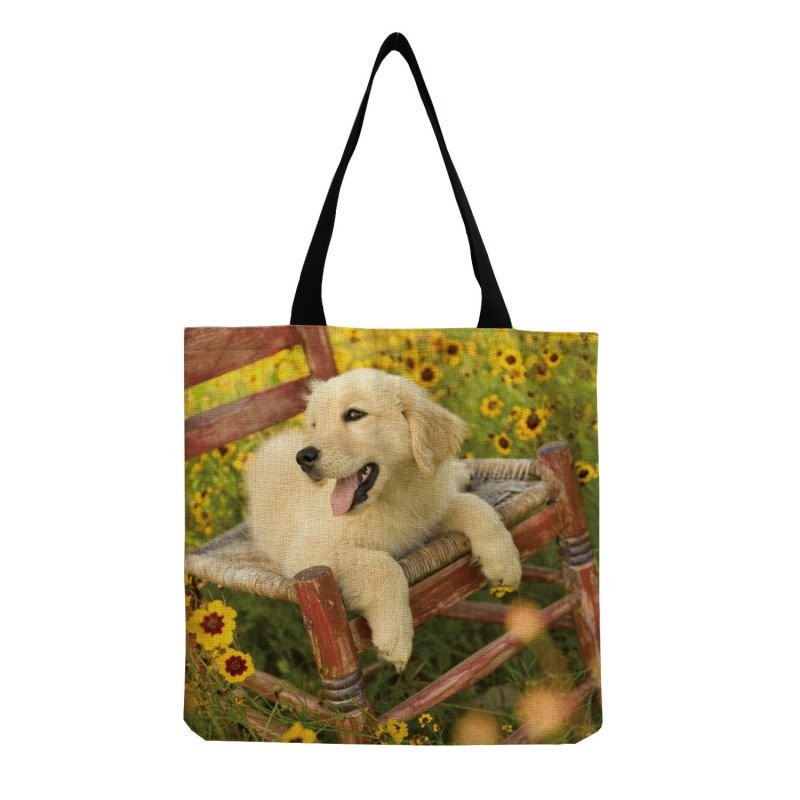 Personalized Large-Capacity Cute Pet Dog Printing Shopping Bag