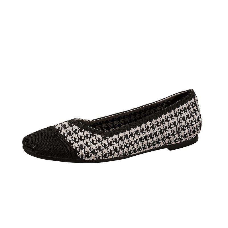 Women Fashion Plus Size Flying Woven Flat Loafers