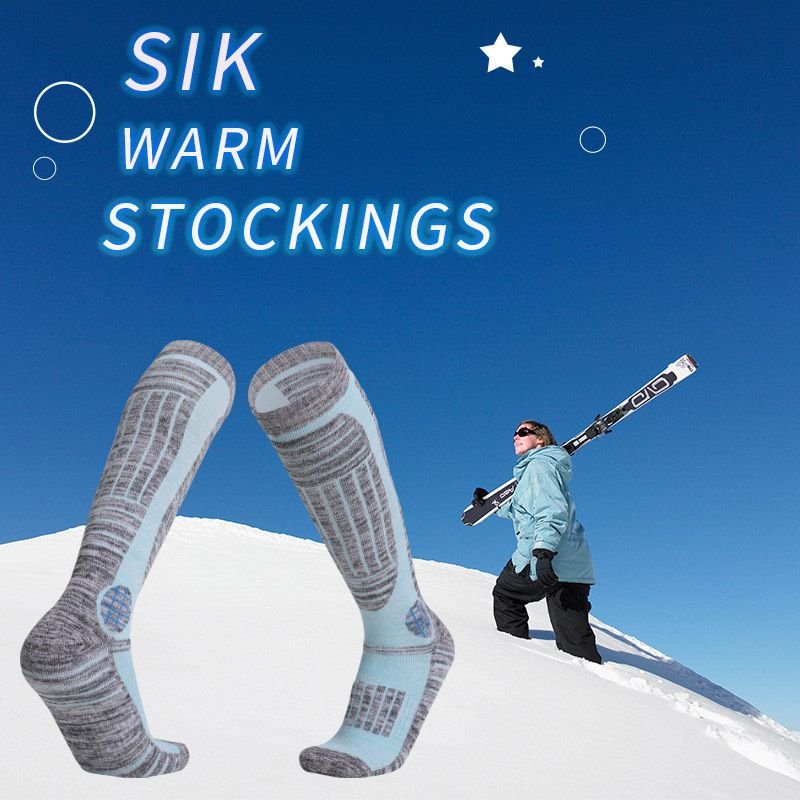 Outdoor Women Sports Mountaineering Thickened Warm Sweat-Absorbent Ski Socks