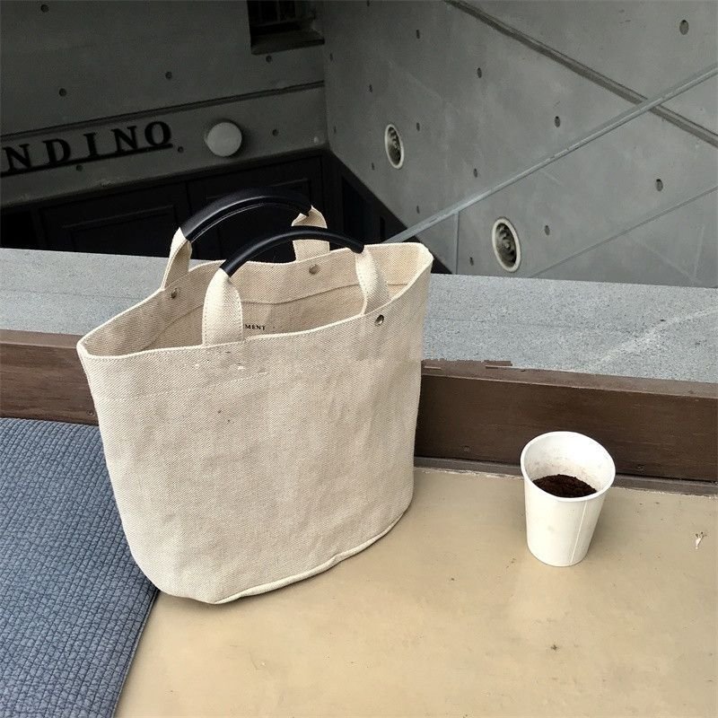 Simple Solid Canvas Handbags