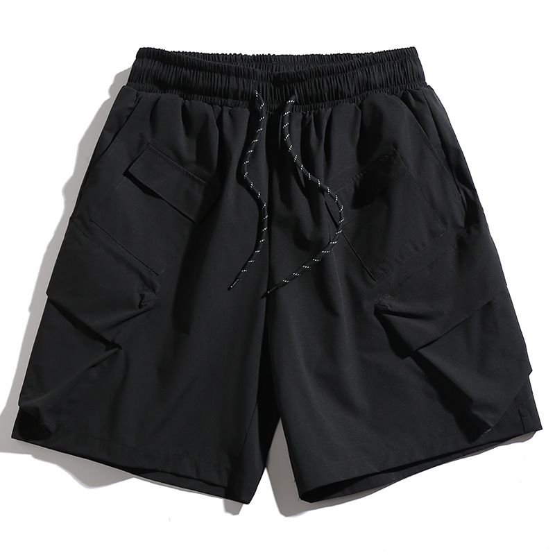 Men Summer Fashion Casual Basic Solid Color Sports Shorts