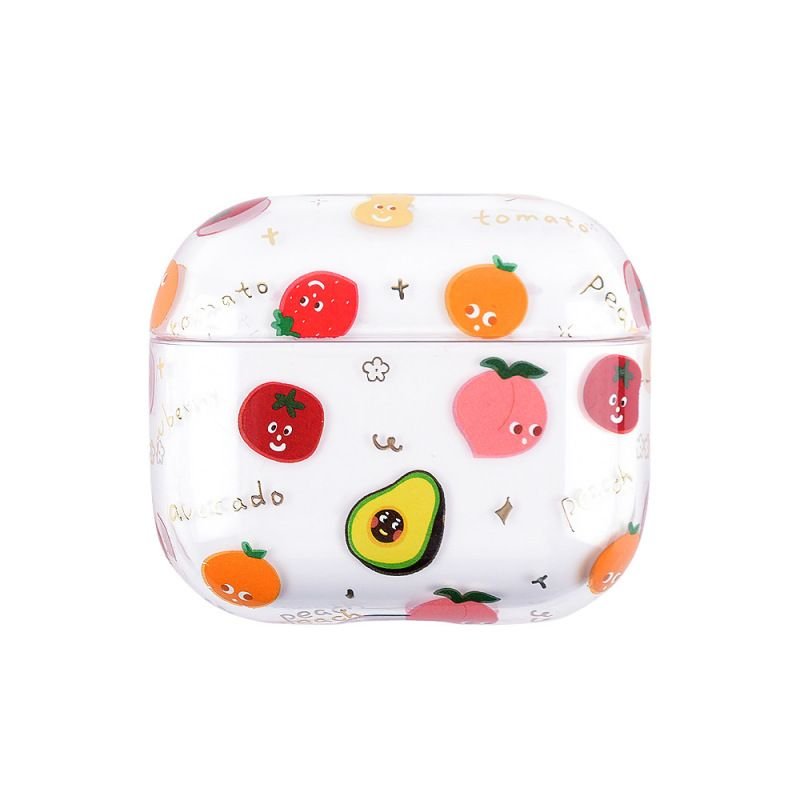 Women'S Fashion Fruit Pattern Flora Cute Airpods Case