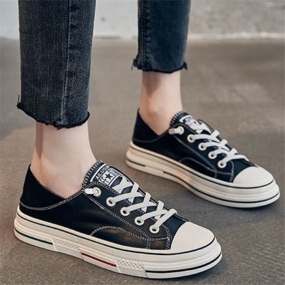 Size:4.5-9 Women Fashion Color Blocking Patchwork Sneakers