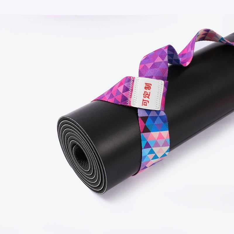 Simple Nylon Yoga Mat Strap Digital Printing Yoga Stretch Belt