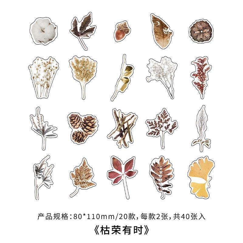 Simple Creative Plant Hand Account Decoration Material Sticker