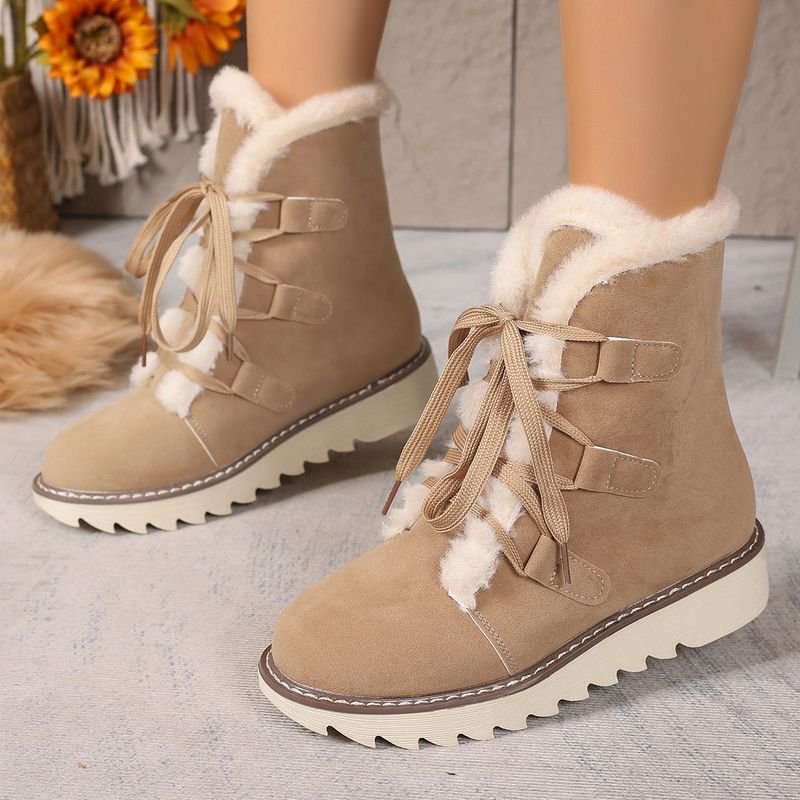 Autumn And Winter Women Plus Size Warm Snow Boots