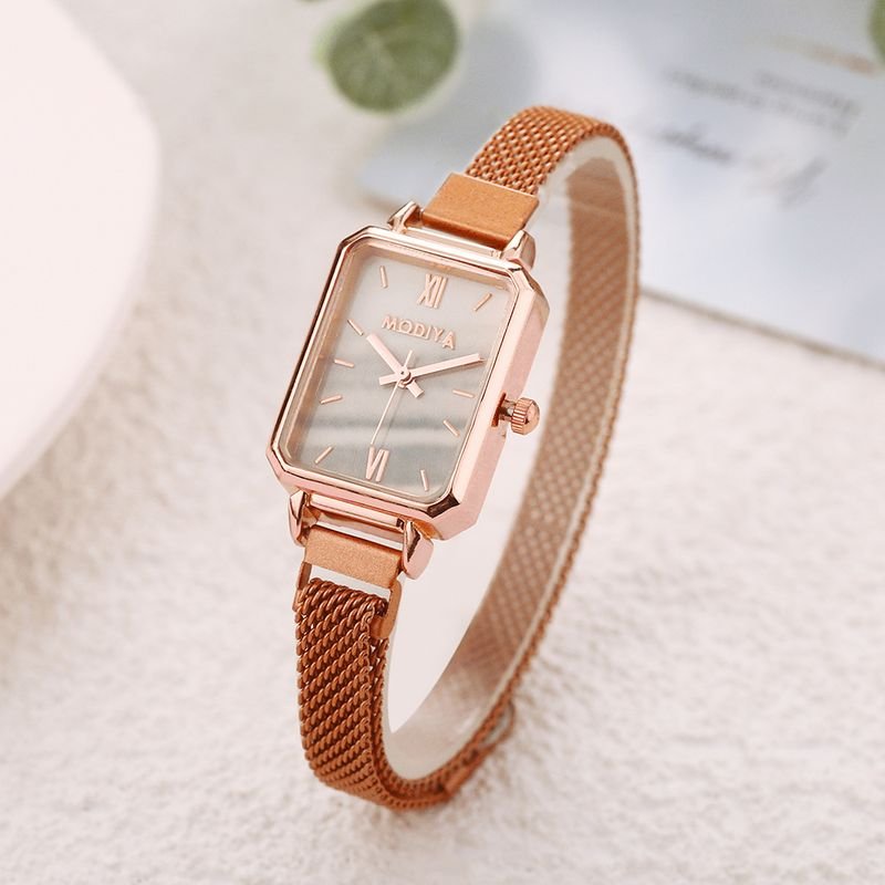 Women Fashion Square Peacock Green Quartz Watch