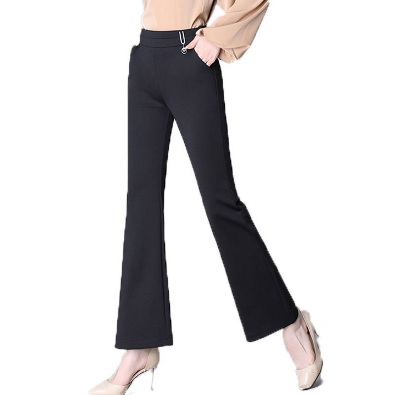 Women'S Fashion Solid Color High Waist Flared Pants