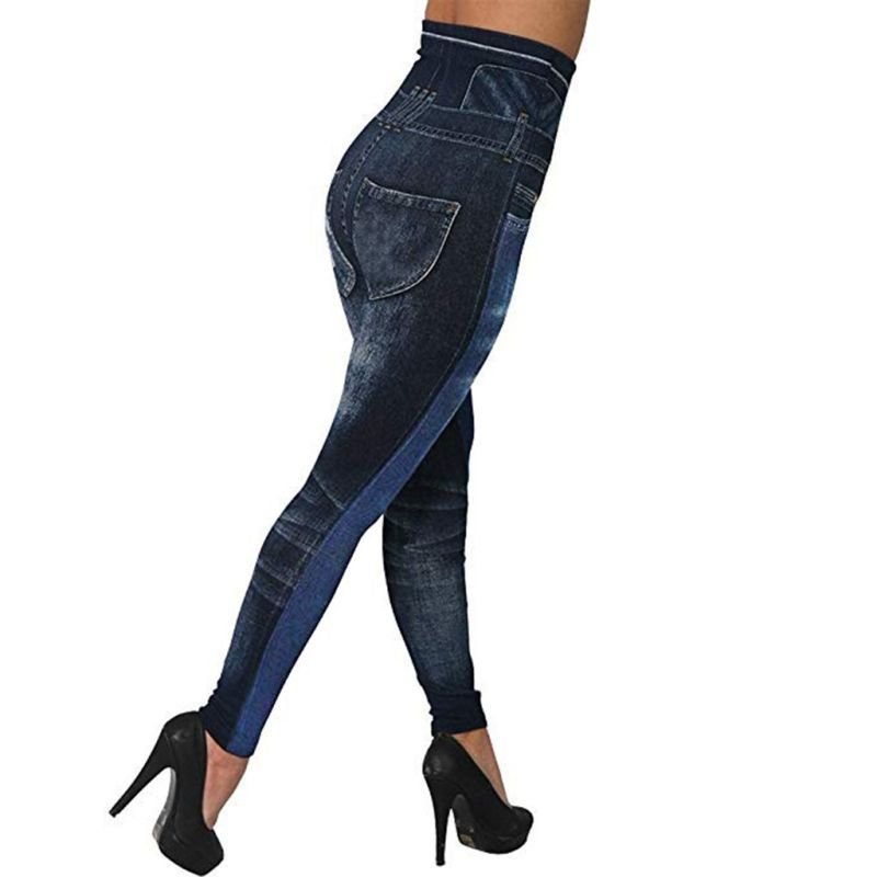 S-3XL High Waist Contrast Color Women Leggings