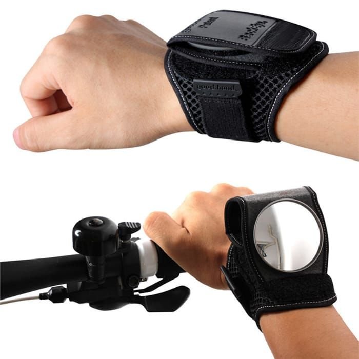 Bicycle Rearview Mirror Wrist 360 Degree Rotation Reflector