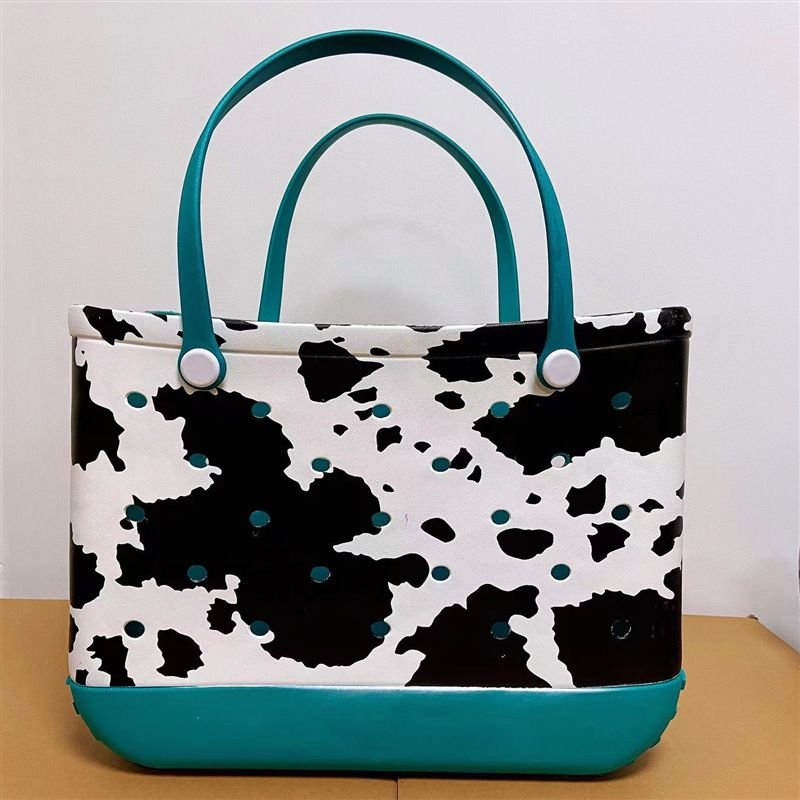 Fashion Printed EVA Beach Hole Tote Bag