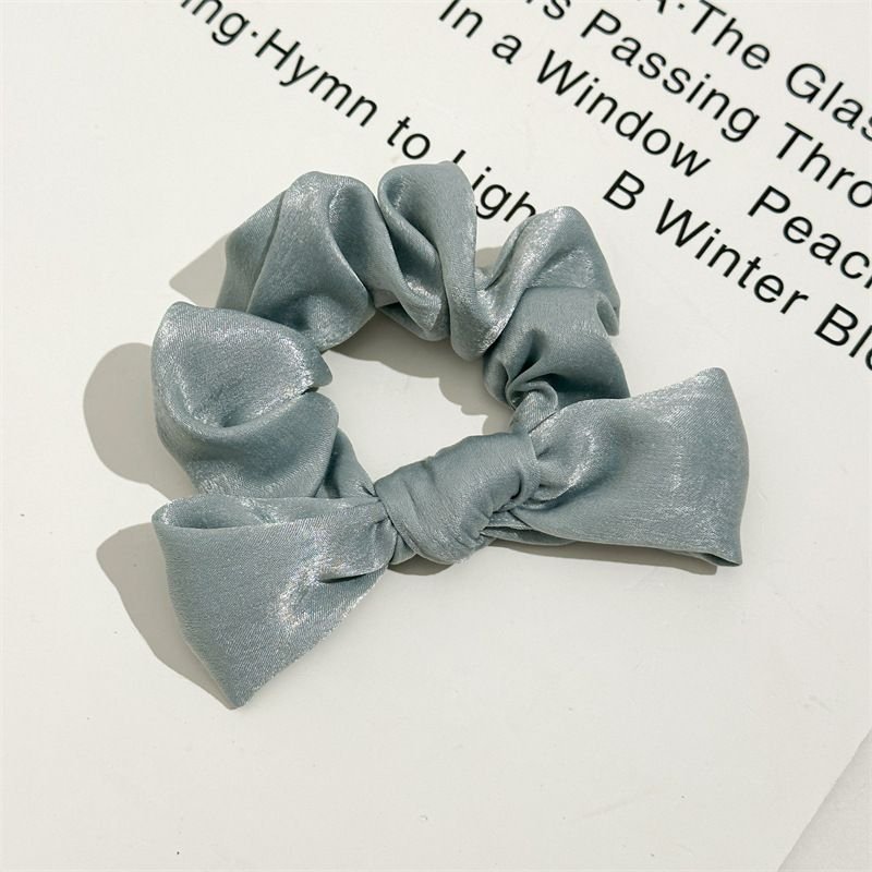 Women Fashion Satin Fabric Knotted Large Intestine Hair Ring