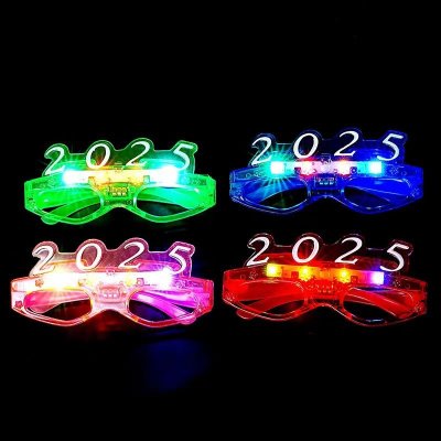 2025 New Year Led Luminous Digital Glasses