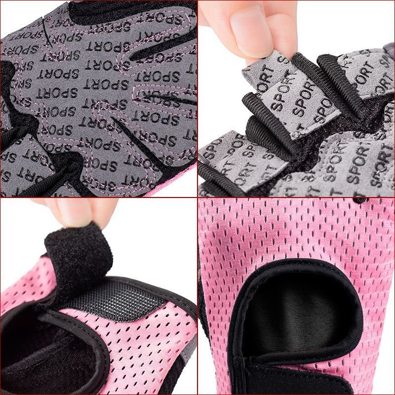 Outdoor Half Finger Non-Slip Shock-Absorbing Breathable Sports Cycling Gloves