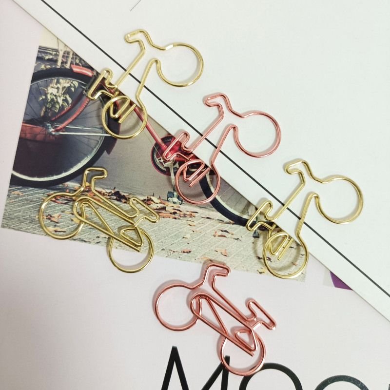 Fashion Creative Bicycle Metal Paper Clip