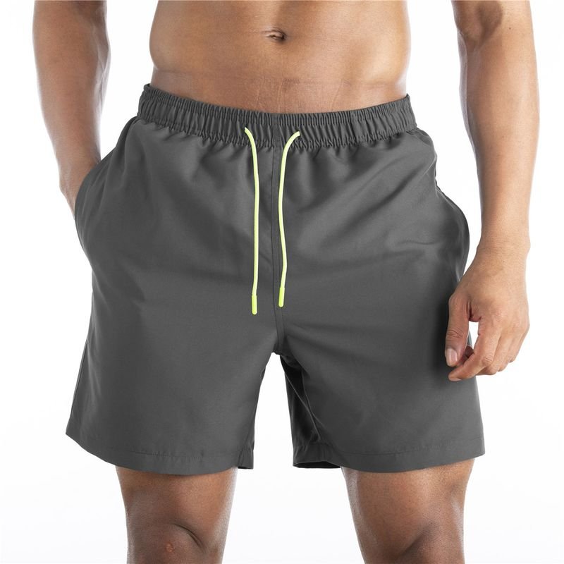 Men Casual Shorts Summer Beach Pants Breathable Lotus Leaf Water-Repellent Sports Casual Shorts