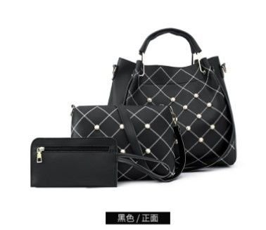 Women Fashion Large-Capacity Handbag Three-Piece Set