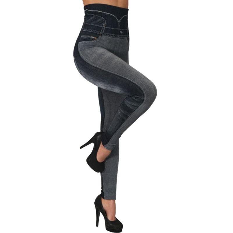 S-3XL High Waist Contrast Color Women Leggings