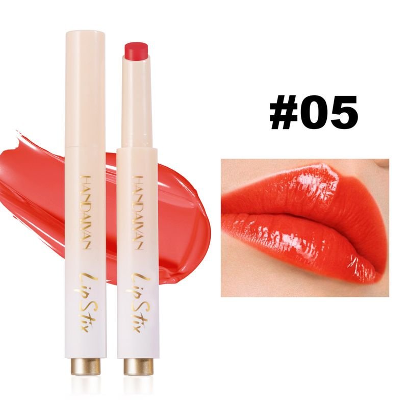 Women Handaiyan Simple Waterlight Mirror Moisturizing Press Lipstick