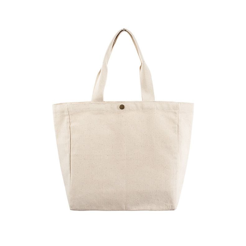 Simple 16 A Thick Cotton Solid Color Hand Canvas Tote Bag