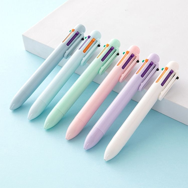 Creative Macaroon 6 Color Press Ballpoint Pen