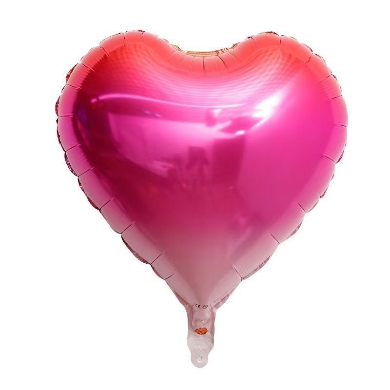 18 Inch Light Plate Heart-Shaped Star Gradient Aluminum Film Balloon Party Decoration 50-Bag