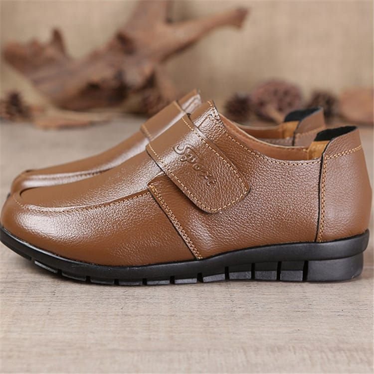 Size:4.5-11 Women Plus Size Casual Flat Slip On Leather Loafers