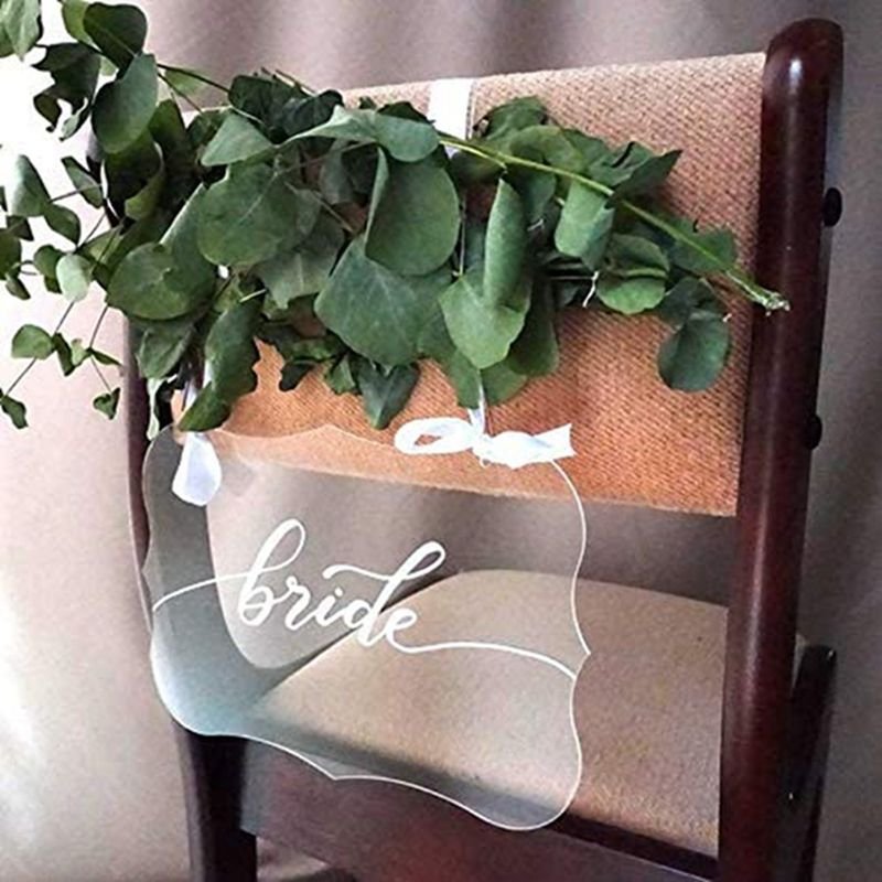 Diy Transparent Acrylic Wedding Hanging Table And Chair Party Decoration