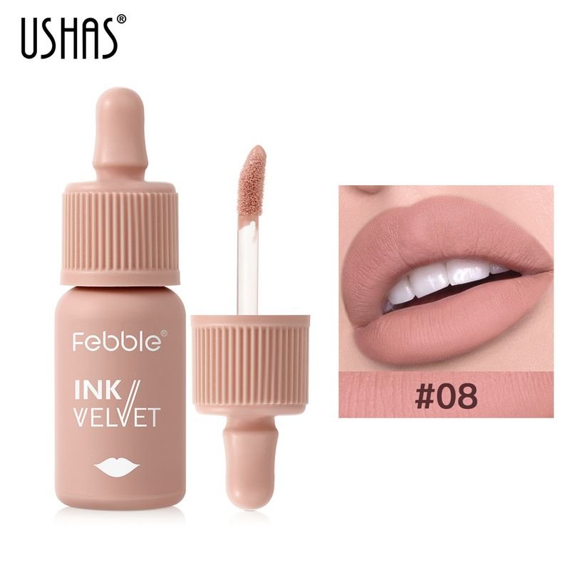 USHAS Women Simple Non-Stick Matte Liquid Lipstick