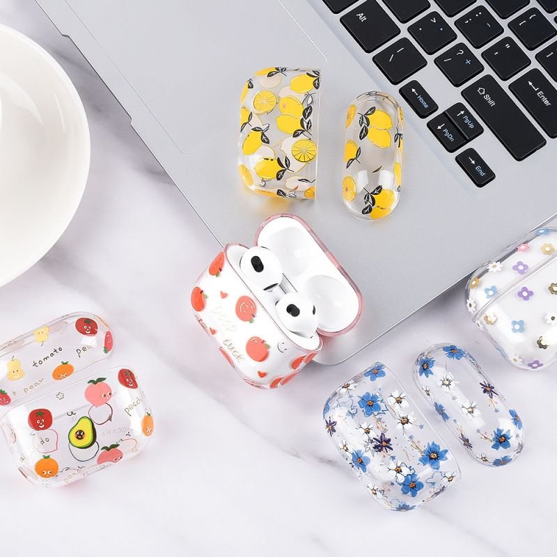 Women'S Fashion Fruit Pattern Flora Cute Airpods Case