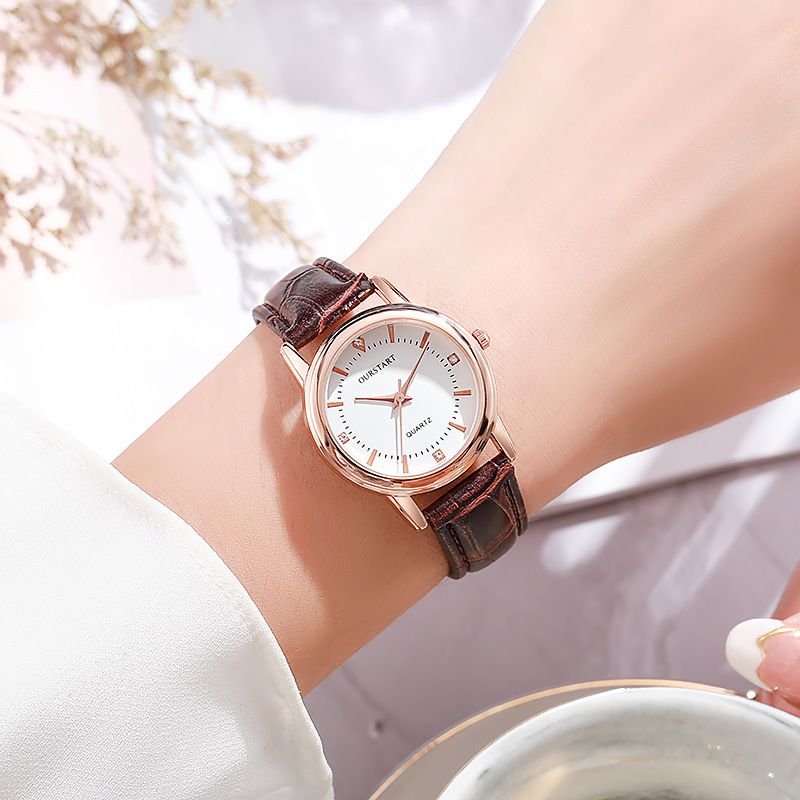 Neutral Retro Casual Quartz Watch With Round Dial