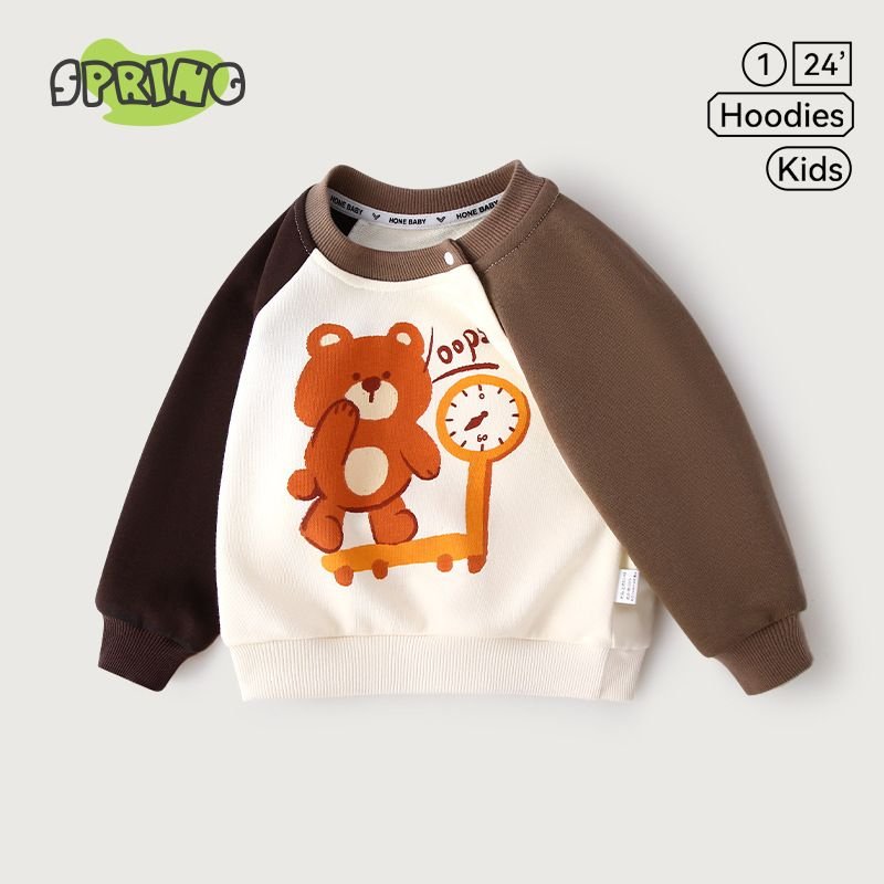 Kids Toddler Boys Girls Spring Autumn Casual Cute Cartoon Print Long Sleeve Sweatshirts