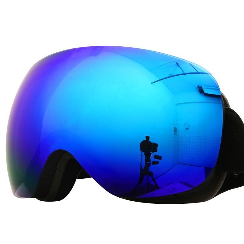 Outdoor Portable Double-Layer Anti-Fog Large Spherical Ski Goggles