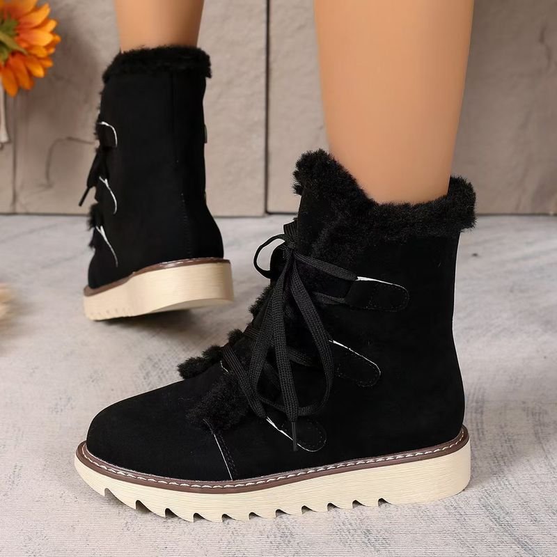 Autumn And Winter Women Plus Size Warm Snow Boots